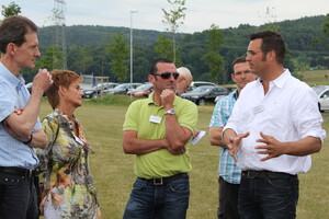 Angeregte Diskussion über Nachhaltigkeit führten die Vertreter der Golfbranche im Golfclub Gut Hühnerhof (Foto: DGV)