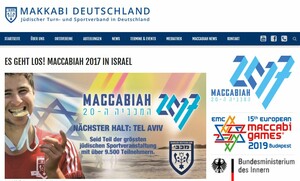 Screenshot von der Verbands-Website Maccabi Deutschland