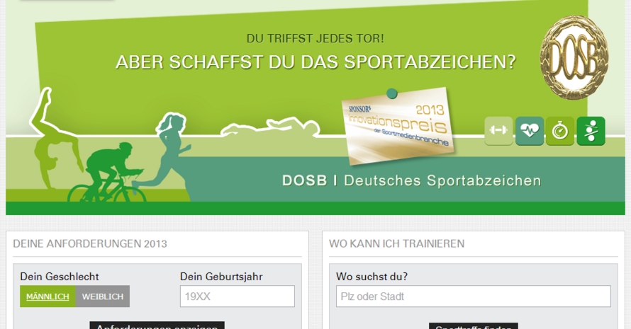 Die splink App Deutsches Sportabzeichen ist am PC sowie auf dem Smartphone nutzbar. Foto: Screenshot splink App Deutsches Sportabzeichen