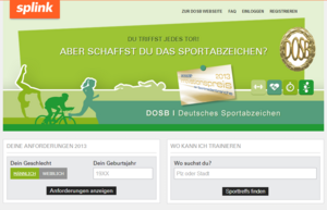 Die splink App Deutsches Sportabzeichen ist am PC sowie auf dem Smartphone nutzbar. Foto: Screenshot splink App Deutsches Sportabzeichen
