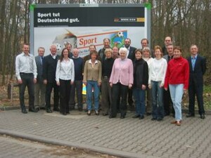 Workshopteilnehmer "Tag des Deutschen Sportabzeichens"- Landes-PR-Veranstaltungen 2004 am 18.2.2004 beim Deutschen Sportbund in Frankfurt/Main