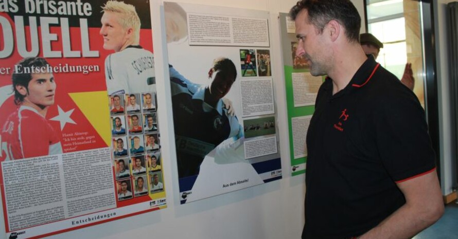 Die Ausstellung "BallARBEIT" ist noch bis 13. April im Haus des Deutschen Sports in Frankfurt zu sehen. Foto: dsj