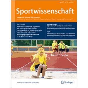 Die neue Ausgabe der Zeitschrift Sportwissenschaft ist jetzt erschienen.