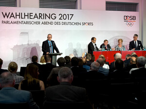 Das Wahlhearing des DOSB 2017 in Berlin. Foto: DOSB/Camera4