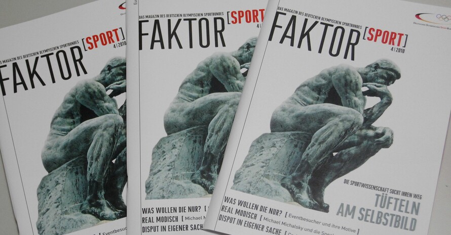 Die aktuelle Ausgabe der Zeitschrift Faktor-Sport ist erschienen. Foto: DOSB