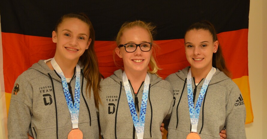 Die deutschen Turnerinnen holten im Team Bronze. Foto: DOSB