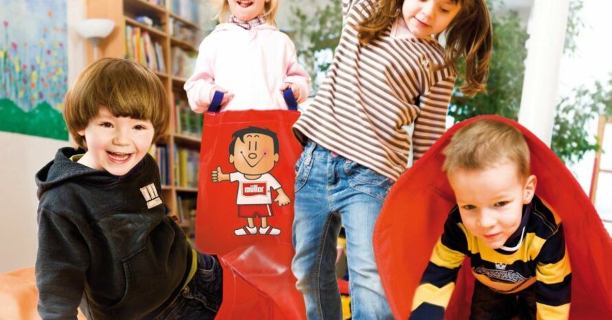 Der Trimmy-Bewegungsparcours ist bei Kindern sehr beliebt. Foto: Molkerei Alois Müller