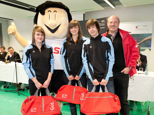 Trimmy zu Gast in der Eliteschule des Sports in Erfurt. Alle Bilder: Andreas Hultsch