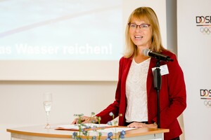 Petra Tzschoppe bei der Auftaktveranstaltung des DOSB-Mentoring-Programms 2016/2017. Foto: DOSB