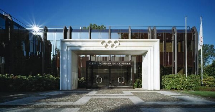 Der Hauptsitz des Internationalen Olympischen Komitees (IOC) in Lausanne/Schweiz. Copyright: picture-alliance