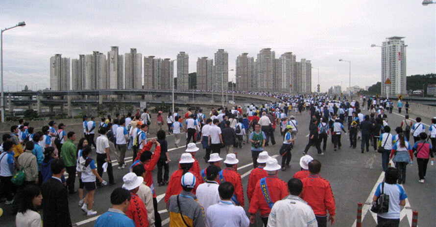 In die 4. TAFISA World Sport for all Games war auch der World Walking Day integriert, an dem 25.000 Aktive teilnahmen. Foto: www.tafisa.net