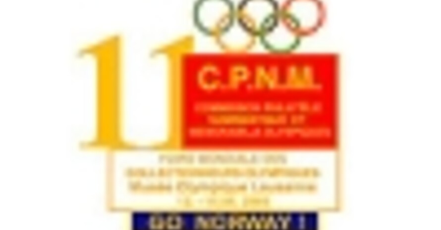 Logo der 11. Olympischen Sammlermesse. Copyright IOC