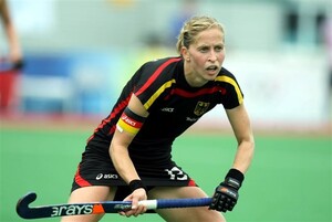 Hockey-Nationalspielerin Marion Rodewald wird im rahmen des Seminars einen Vortrag halten. Foto: picture-alliance