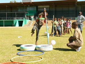 Leichtathletik-Training in Namibia, Foto: Björn Wangemann