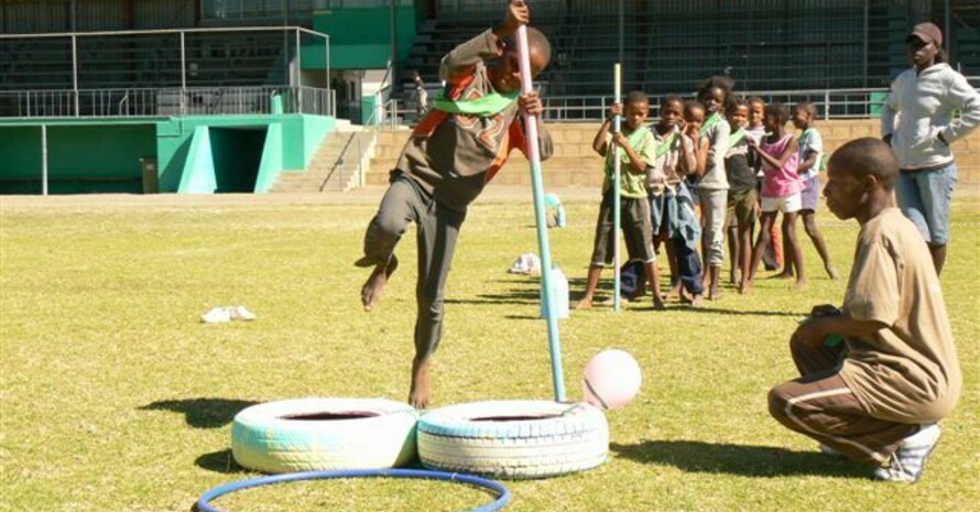 Leichtathletik-Training in Namibia, Foto: Björn Wangemann