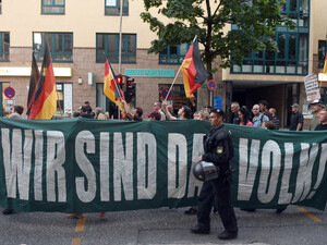 Pegida-Demonstration in München. Foto: picture-alliance