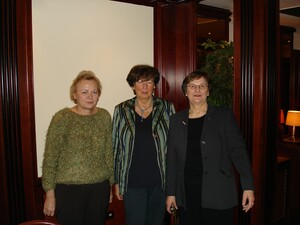 vlnr: Barbara Aff, Liese Prokop, Ilse Ridder-Melchers