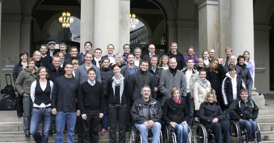 Die Athletenvertreter der Spitzenverbände auf der Vollversammlung in Hamburg. Bild: BdA