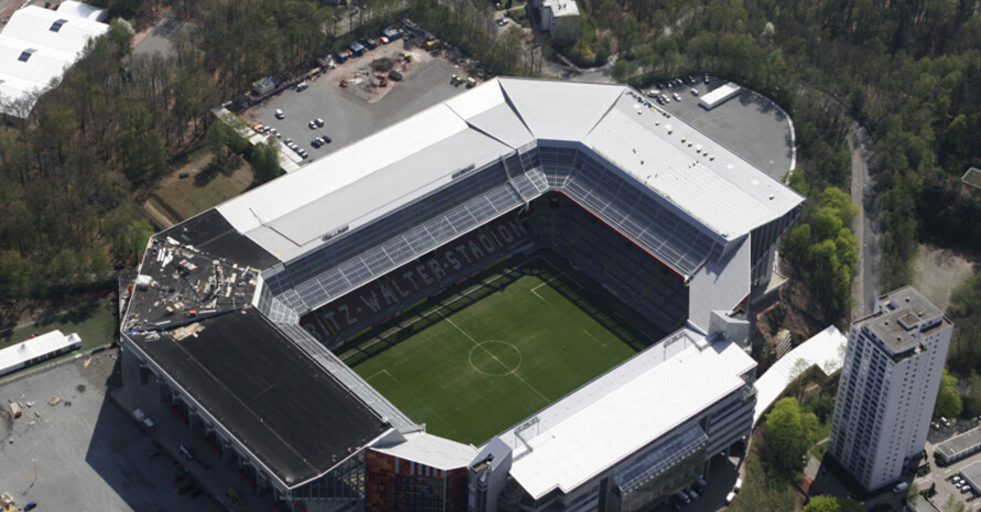 Die Veranstaltungen findem im Tagungszentrum des Fritz-Walter-Stadions statt. Copyright: picture-alliance