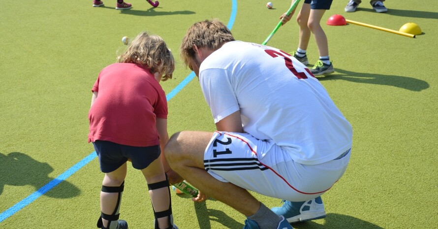 Auch die jüngsten Spieler des THC durften sich über ein Training mit den Hockey-Nationalspielern freuen.