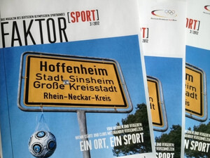 Die Titelgeschichte der neuen Ausgabe erzählt von der Symbiose zwischen Sport und Ort, vom Aufstieg deutscher Vereine aus kleinen Städten. Foto: DOSB