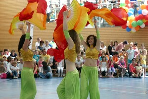 Bunt, sportlich, mitreißend: So präsentierte sich der diesjährige Frauenaktionstag in Frankfurt/Oder: Foto: LSB Brandenburg