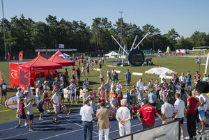 Großer Andrang bei der Sportabzeichentour in Kleinmachnow. Foto: KAY Foto Design Gmbh.