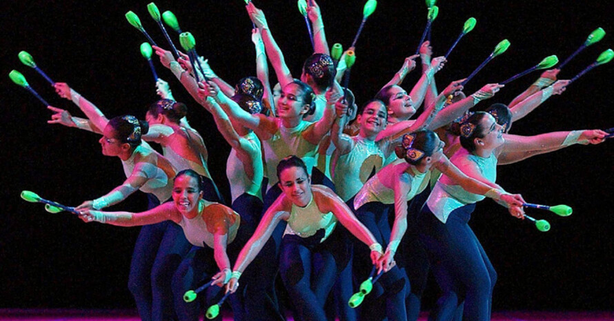 Ein buntes Programm erwartet die Gäste der 13. Welt-Gymnaestrada in Dornbirn. Copyright: picture-alliance