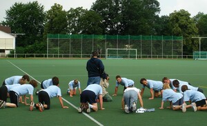 Die "ARD Buffet"-Redaktion des SWR beim Team-Training in der Sportschule Steinbach, Foto: SWR / Tobias Sarholz