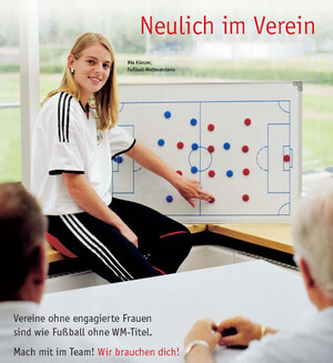 Plakatmotiv aus der DSB-Kampagne www.ehrenamt-im-sport.de