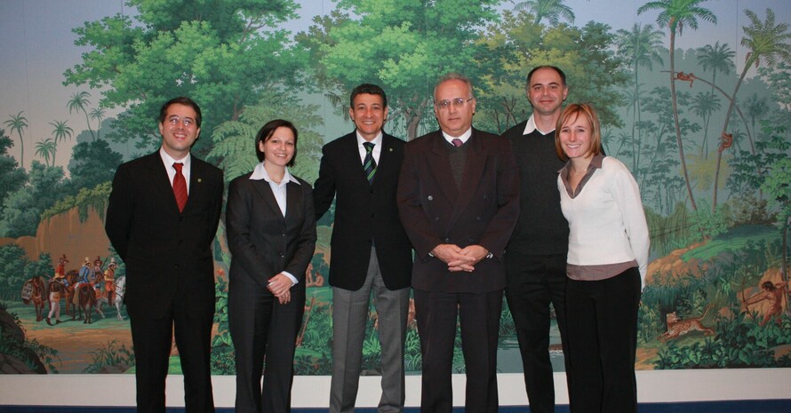 Eine Delegation des Nationalen Olympischen Komitees von Brasilien war im November 2008 zu Gast beim DOSB in Frankfurt. Foto: DOSB-Archiv