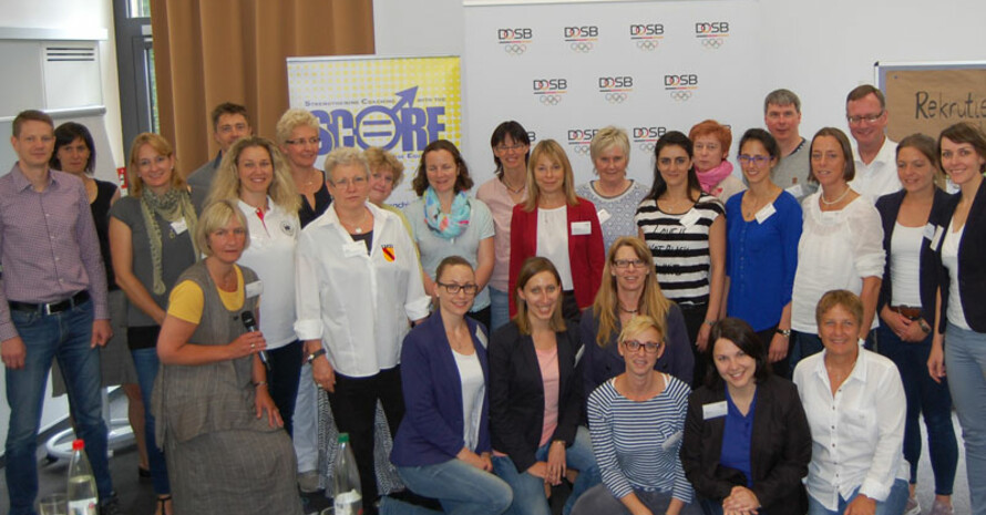 Teilnehmerinnen und Teilnehmer des Workshops in Frankfurt. Foto: DOSB