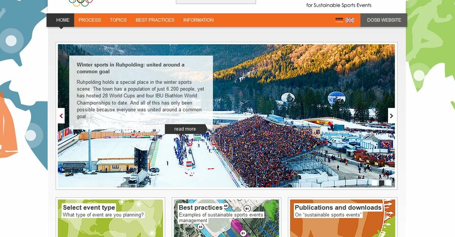 Das Portal www.green-champions.de gibt es jetzt auch in einer englischen Version. Screenshot Website