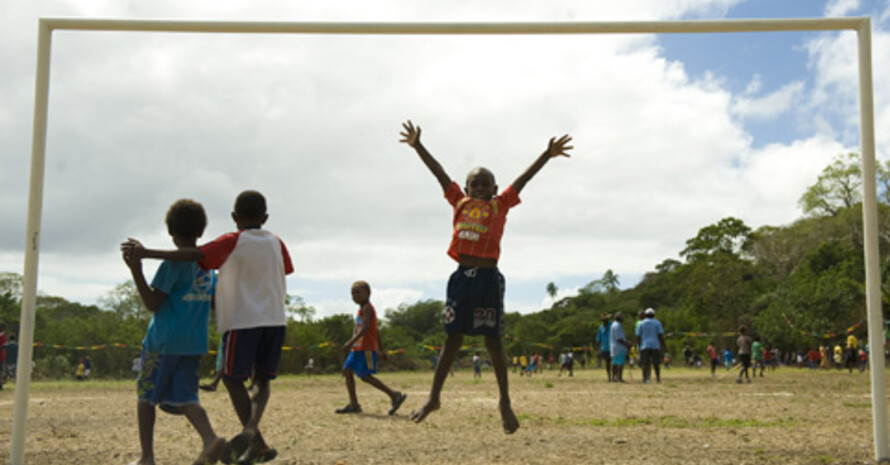 Deutsche Trainer helfen in Afrika den Fußball-Nachwuchs zu fördern. Copyright: picture-alliance