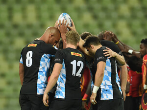 Das deutsche Team beim Oktoberfest 7s in München. Foto: picture-alliance