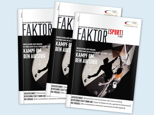 Die aktuelle Ausgabe von Faktor Sport mit dem Schwerpunktthema World Games. Foto: DOSB
