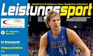 Dirk Nowitzki ziert den Titel der neuen Ausgabe "Leistungssport". Screenshot DOSB