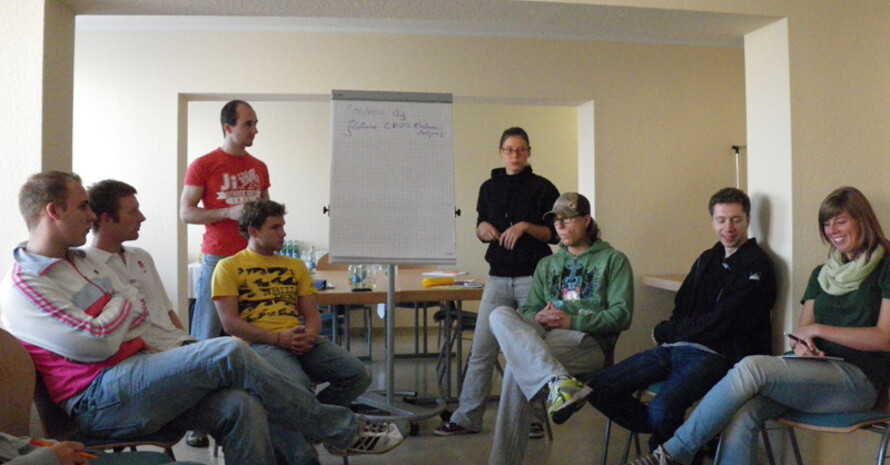 Das dsj-Juniorteam traf sich mit französischen Jugendlichen in Dresden. Fotos: dsj