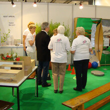 Der Bewegungsparcours auf dem Stand des Deutschen Seniorentags. Foto: DOSB