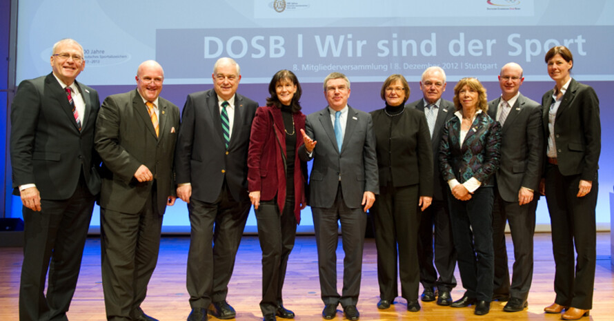 The DOSB has assured President Thomas Bach of its full support for a candidacy as IOC President. Foto: picture-alliance