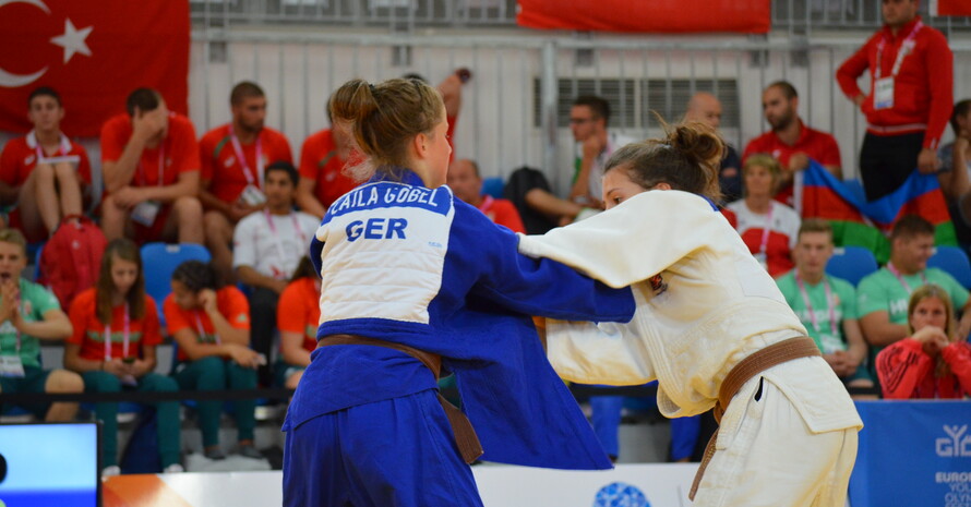 Judoka Laila Göpbel auf der Matte. Foto: DOSB