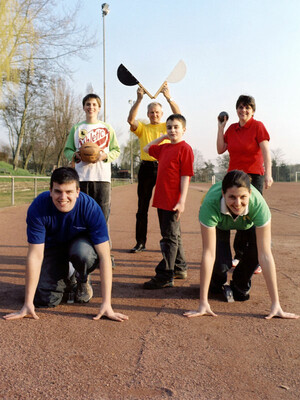 Familie Eckhardt trainiert in der Sendung "ARD-Buffet" für das Deutsche Sportabzeichen. Copyright: SWR