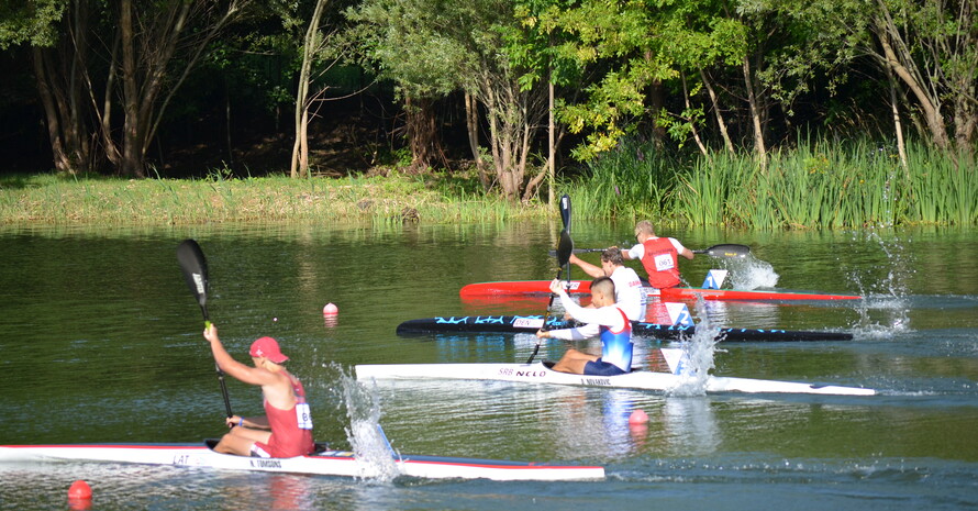 Kanute Moritz Florstedt siegte in seinem Vorlauf über 500m. Foto: DOSB