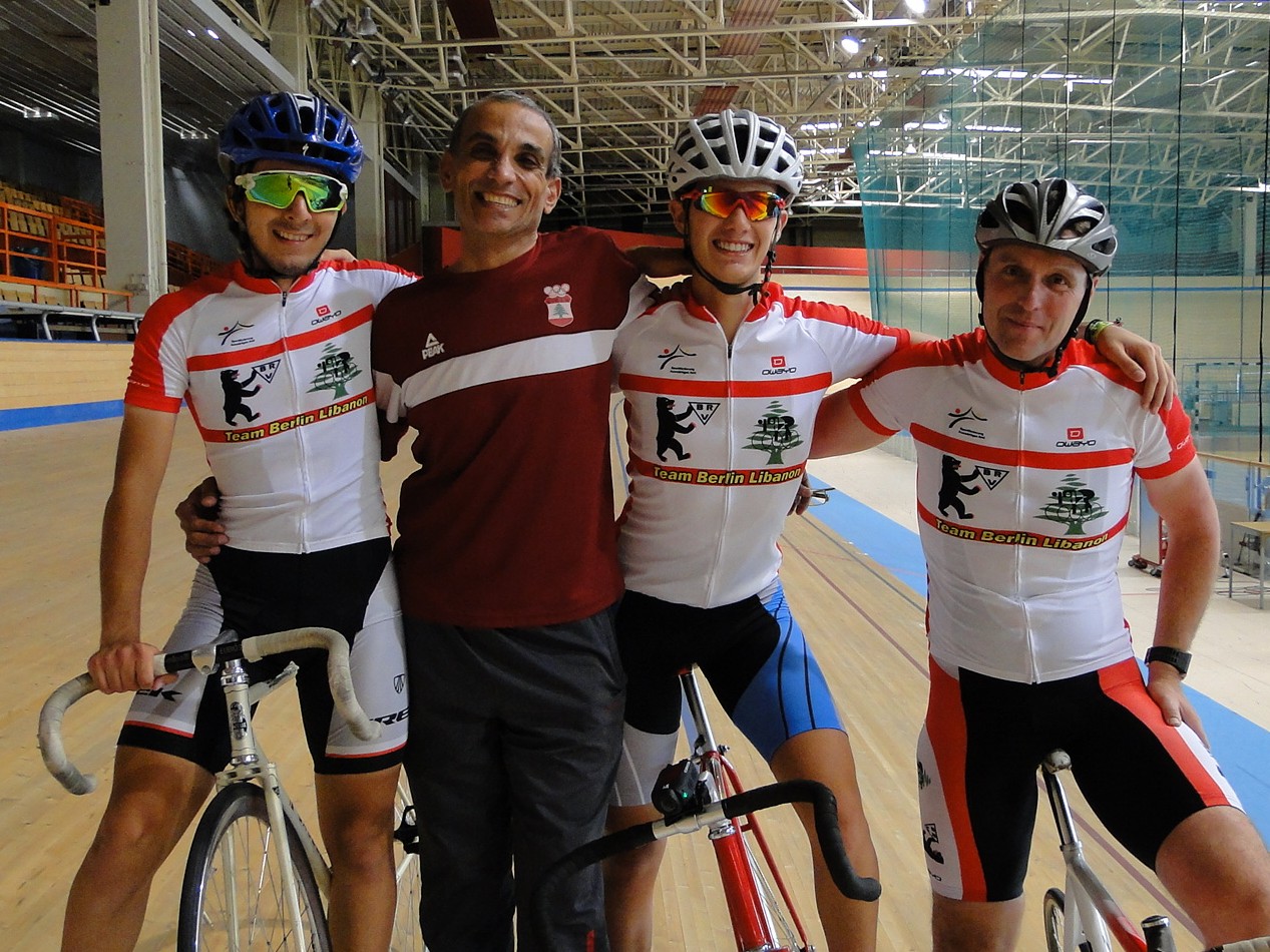 Auf der Radrennbahn mit Olympiasieger Guido Fulst. Foto: DOSB/BRV