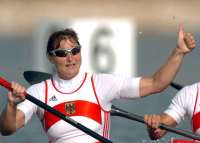 Foto: Olympiasiegerin Birgit Fischer. Copyright dpa/picture-alliance
