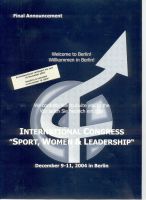 Foto: Internatinaler Kongress "Sport, Women & Leadership". Copyright femtotop