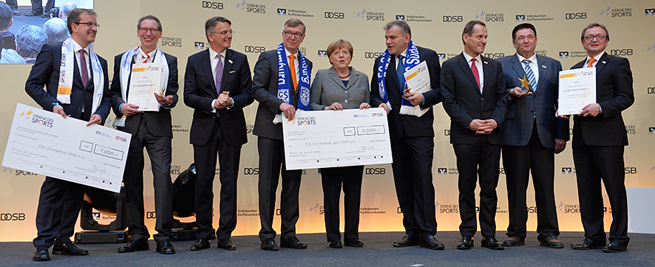 Verleihung der Goldenen „Sterne des Sports“ 2015 am 26.01.2016 in der DZ BANK in Berlin. Foto: Marco Urban